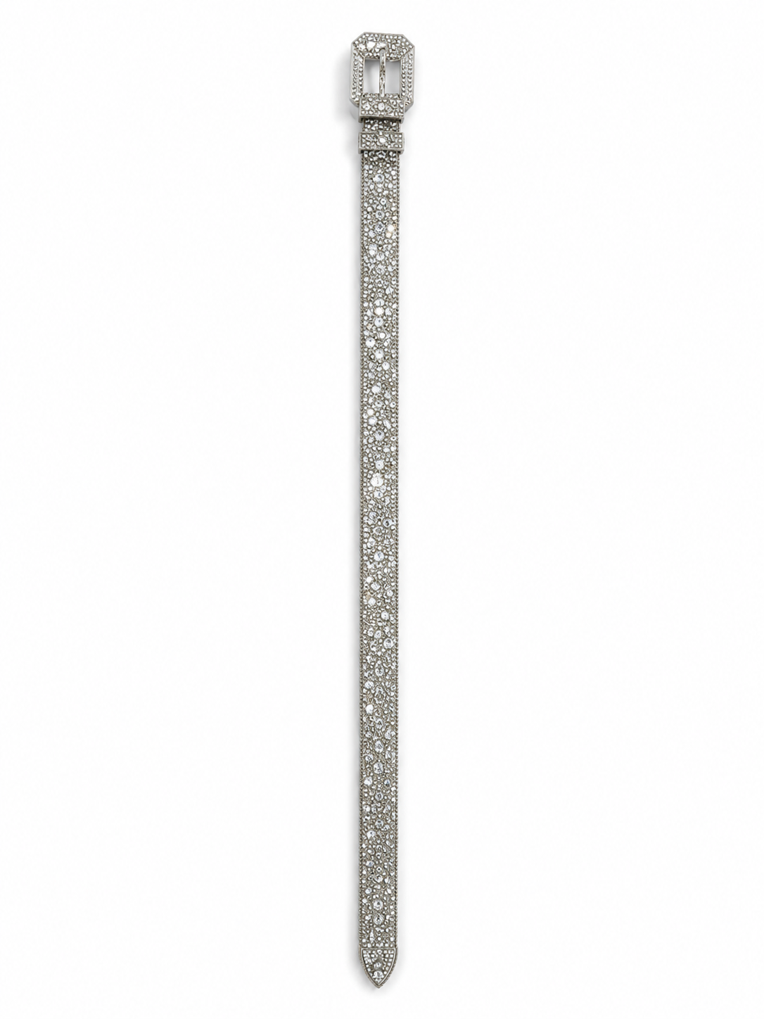 Silver Eagle Buckle Rhinestone Belt