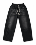Urban Black Washed Denim Jogger Jeans – Premium Relaxed Fit Streetwear Pants