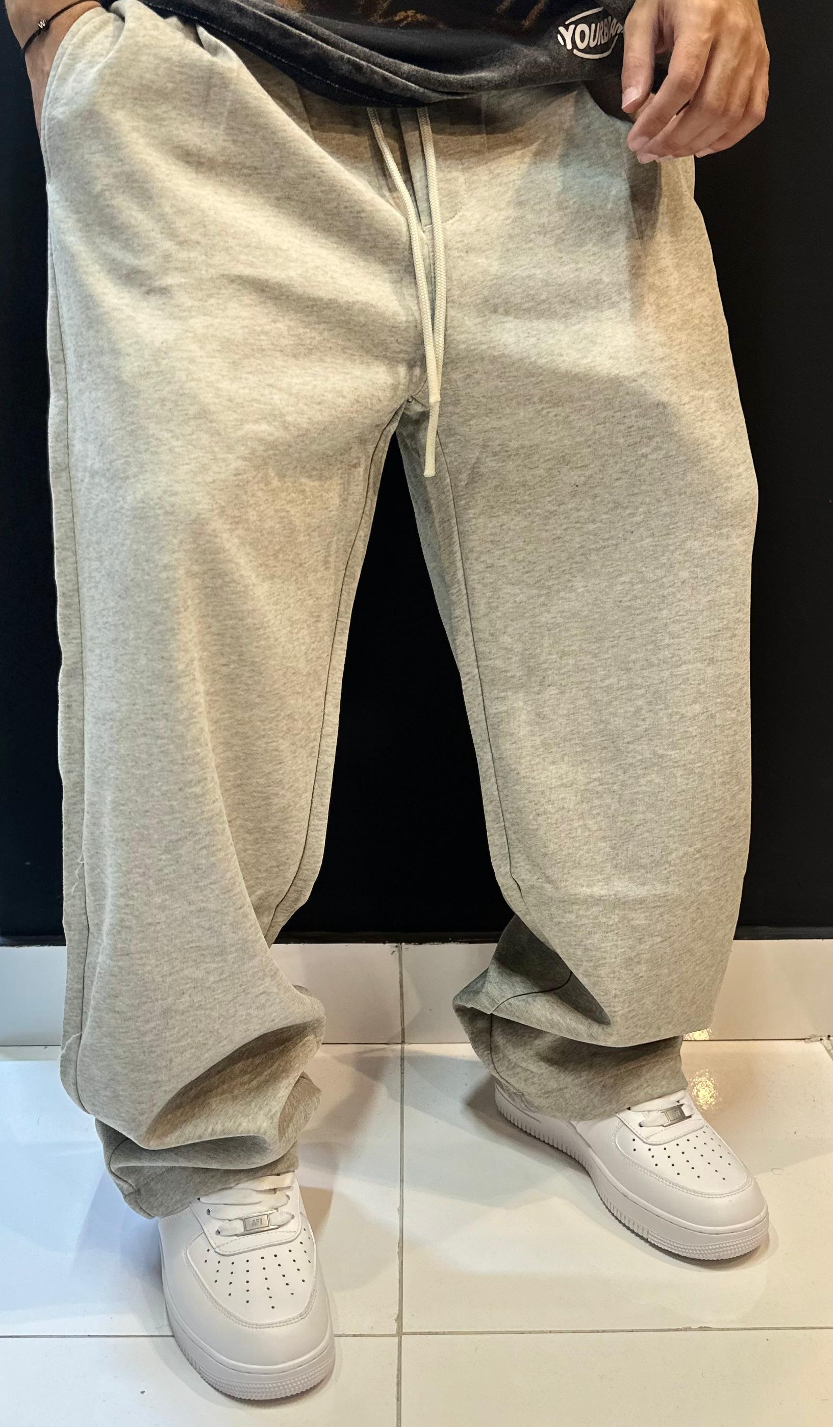 Light Grey Heather Baggy Sweatpants