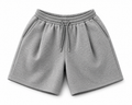 Premium Heather Grey Cotton Drawstring Shorts