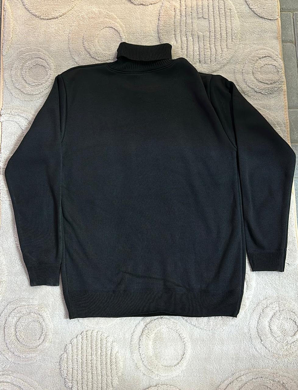 Classic Black Turtleneck Sweater | Essential Ribbed Roll Neck Jumper