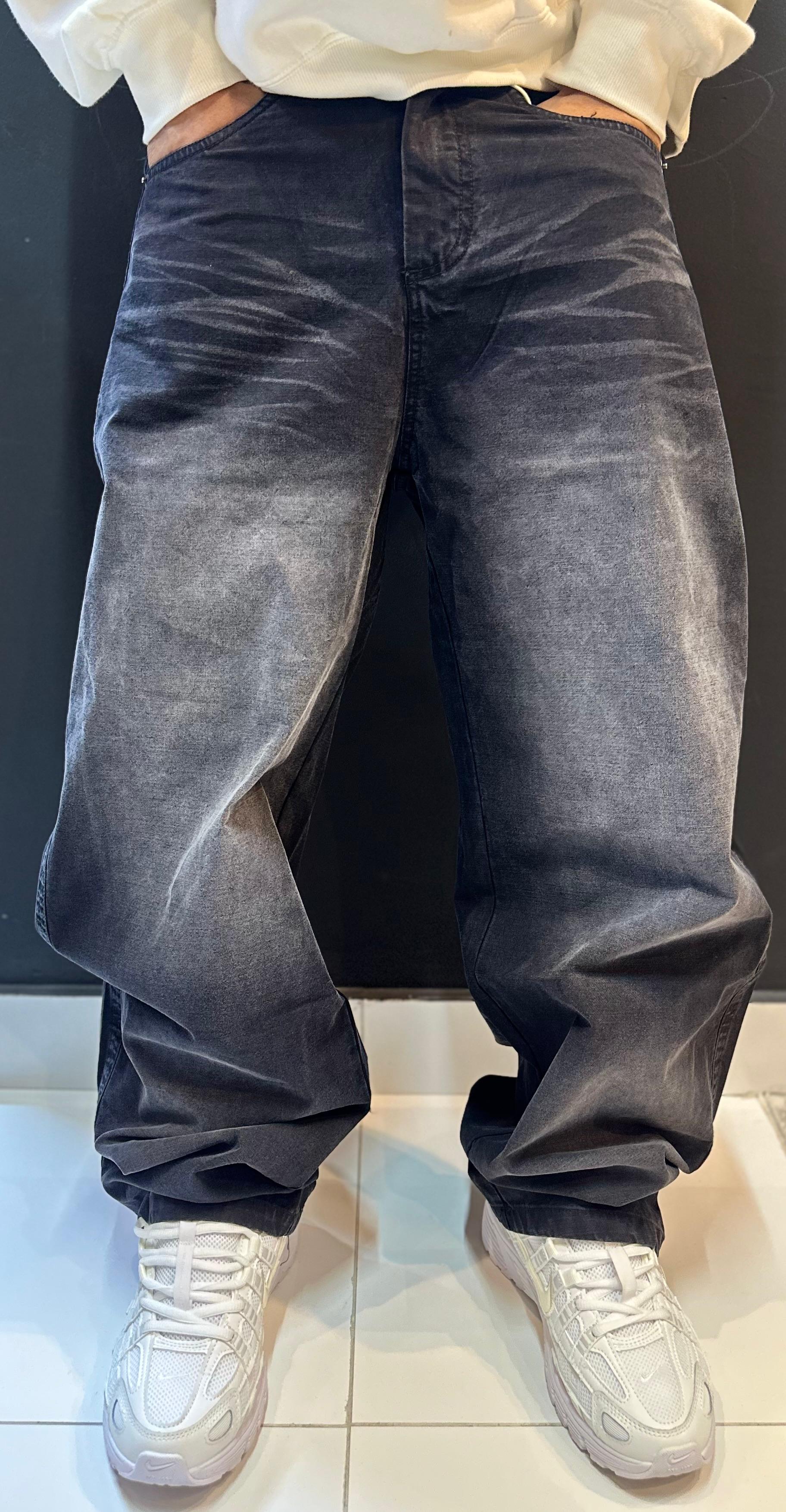 Streetwear Vintage Black Loose Fit Jeans