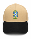 Brazil National Team Beige & Black Snapback Cap