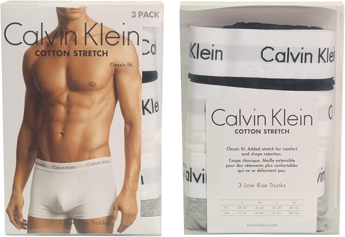 Calvin Klein Men's 3P Low Rise Trunks (pack of 3)