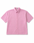 Dark Pink Gingham Short-Sleeve Shirt