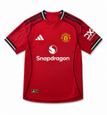 Manchester United 2025/26 Home Football Jersey – Snapdragon Red Match Shirt