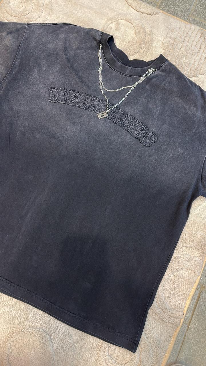 Dark Ombre Distressed Crewneck T-Shirt