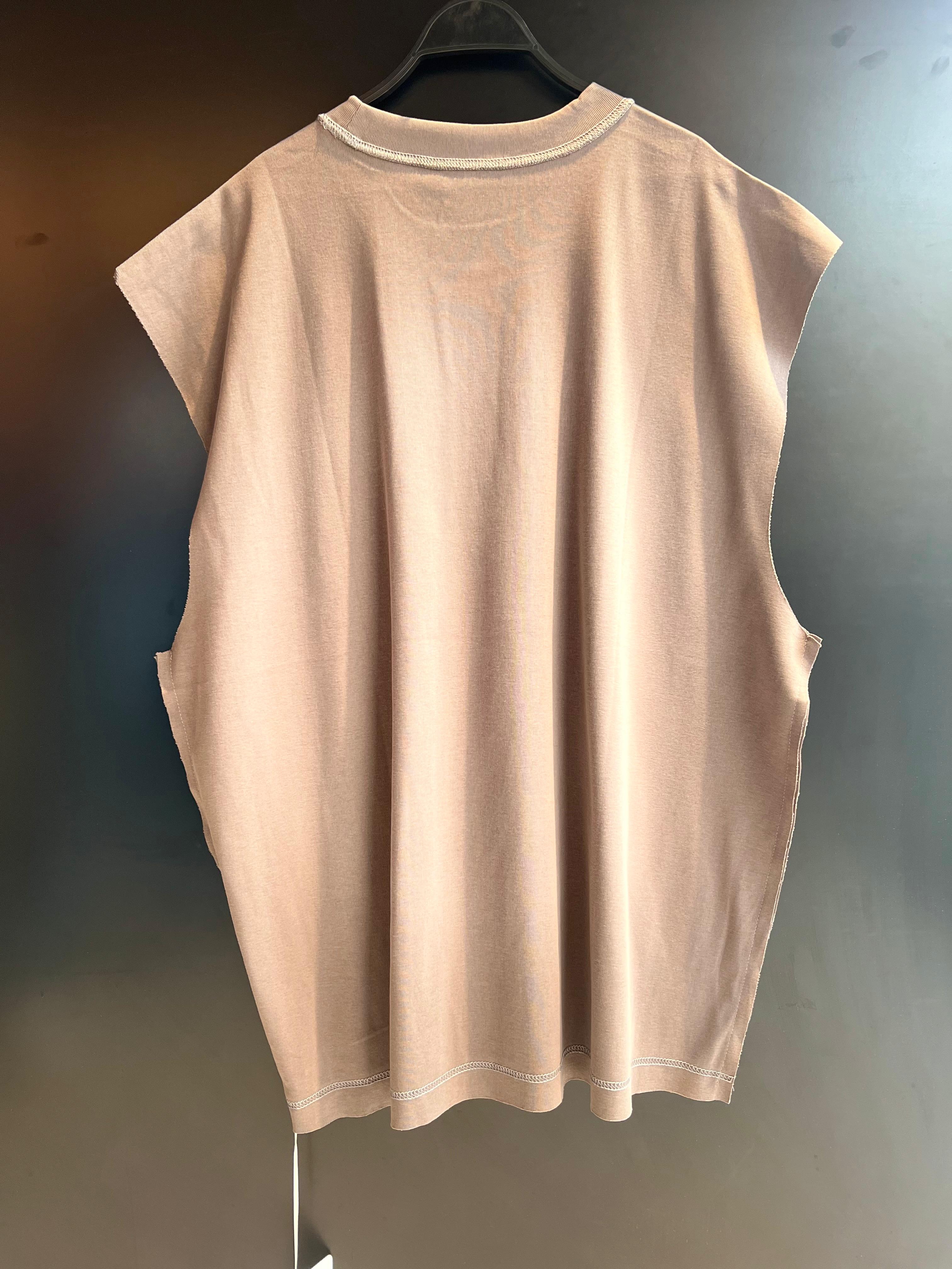 Men's "STUDIOST 00" Washed Sleeveless Tee