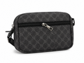 Monogram Crossbody Utility Bag – Charcoal Black