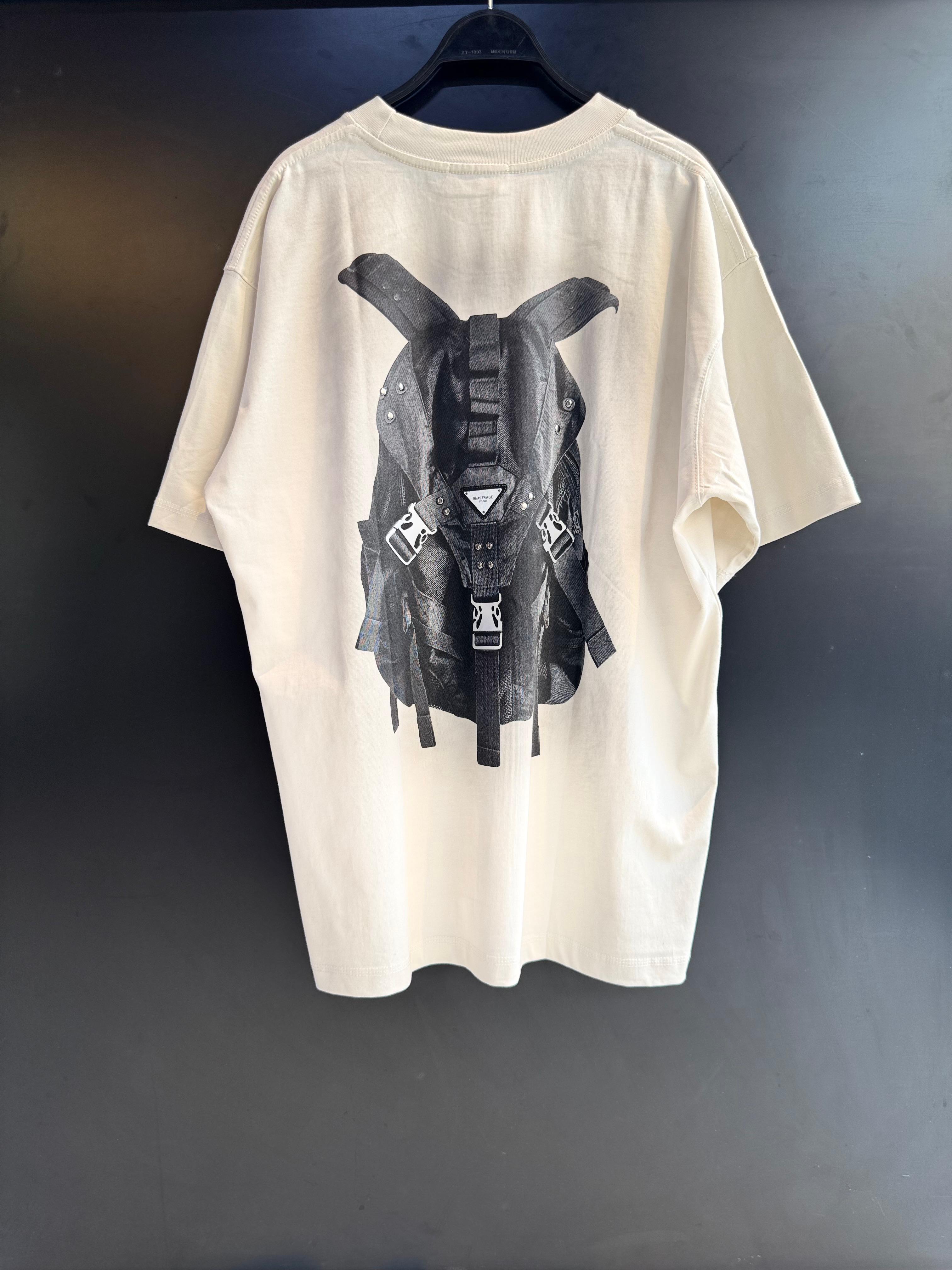 "Beastrage" Logo Oversized Tee