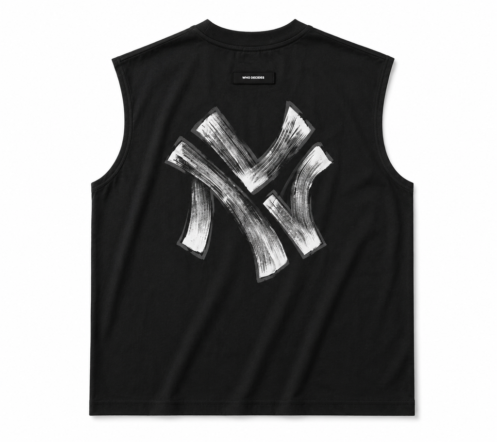 Black Indians Graphic Sleeveless Muscle Tee