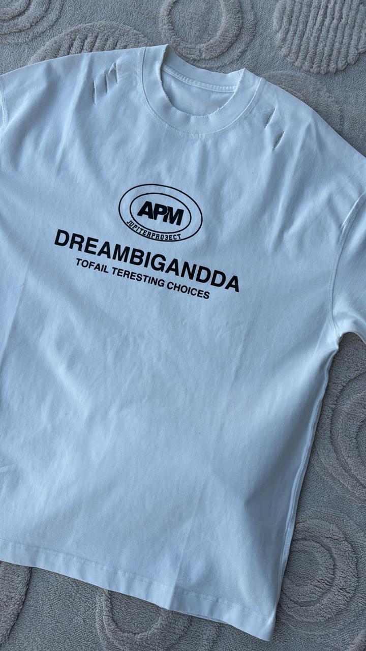 APM DREAMBIGANDDA 'TOFAIL TERESTING CHOICES' Distressed T-Shirt