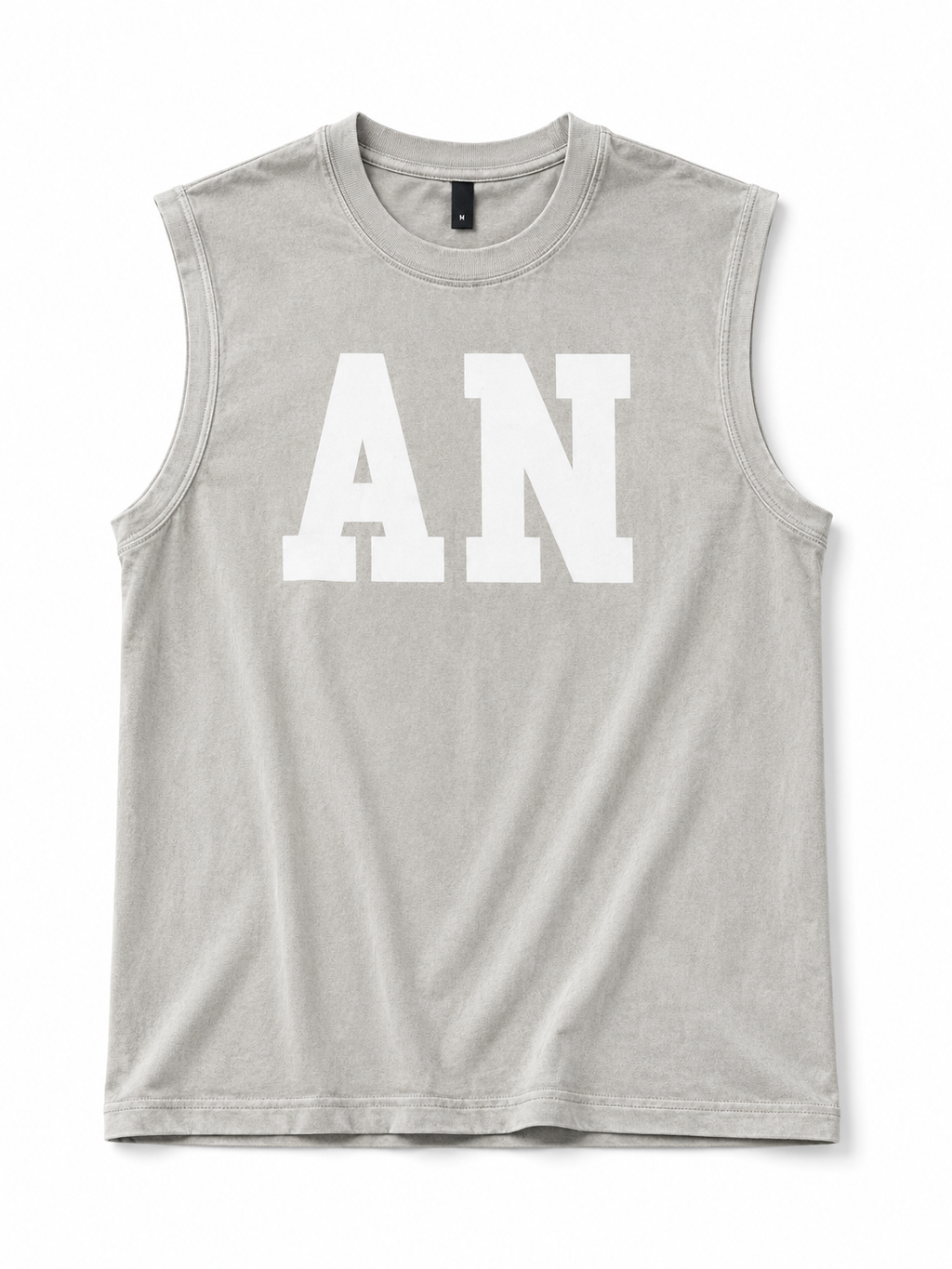 Men's Light Grey Sleeveless Graphic Tank Top – Inspirational Streetwear Muscle Tee