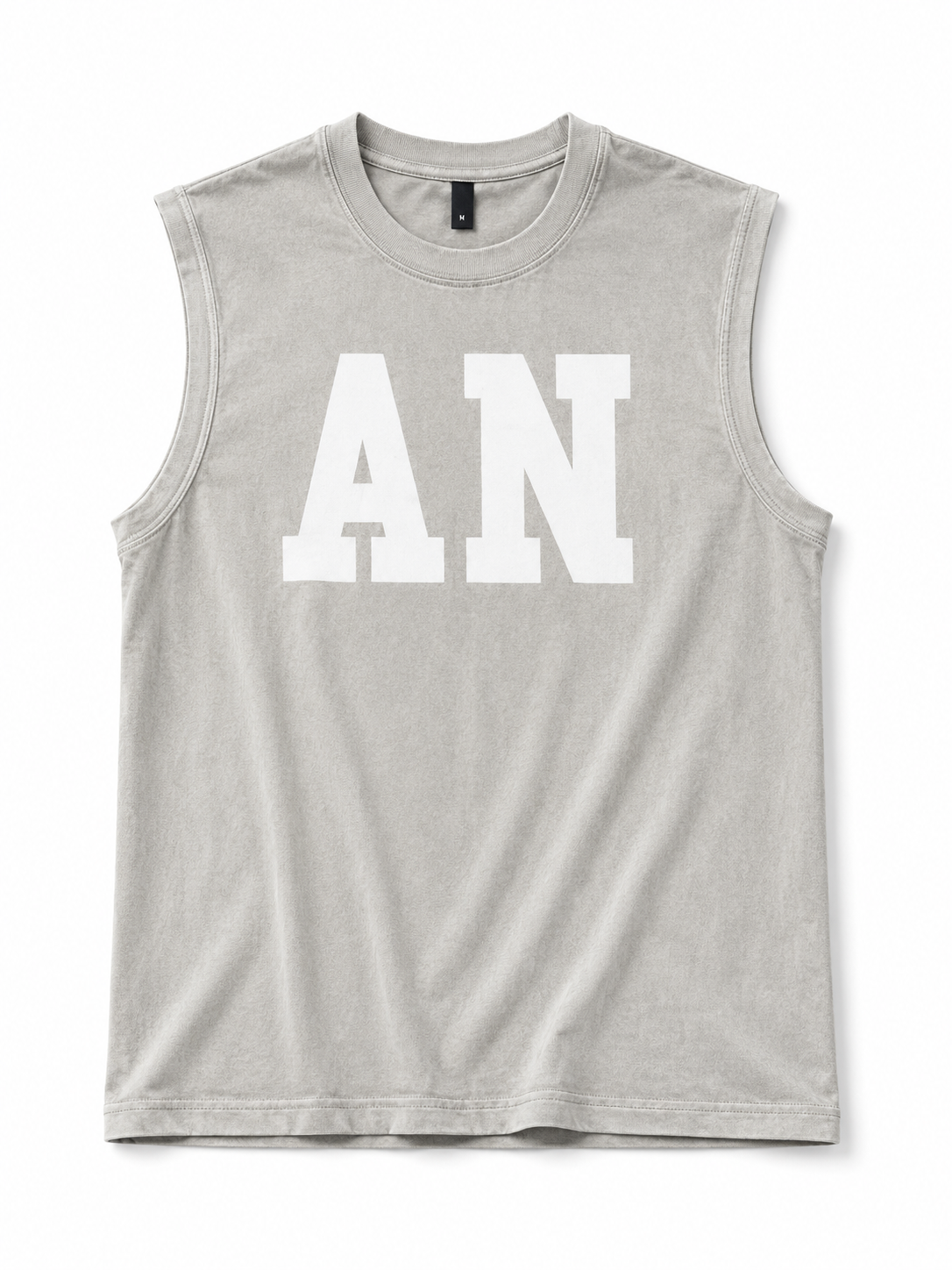 Men's Light Grey Sleeveless Graphic Tank Top – Inspirational Streetwear Muscle Tee
