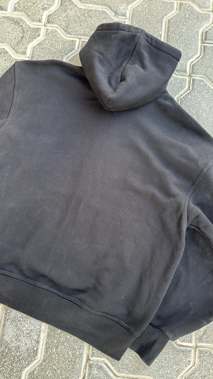 Essential Black Full-Zip Hoodie | H&M Basic Fleece Sweatshirt Jacket