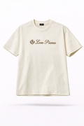Loro Piana Minimal Logo Tee – Cream Oversized Luxury Streetwear T-Shirt