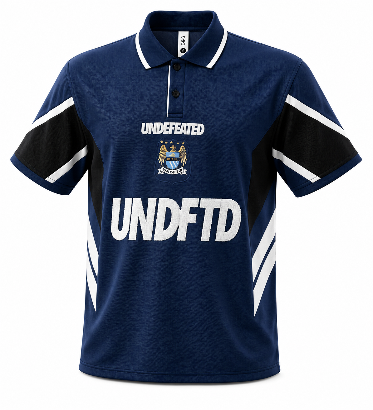 UNDFTD Navy Performance Streetwear Polo Jersey