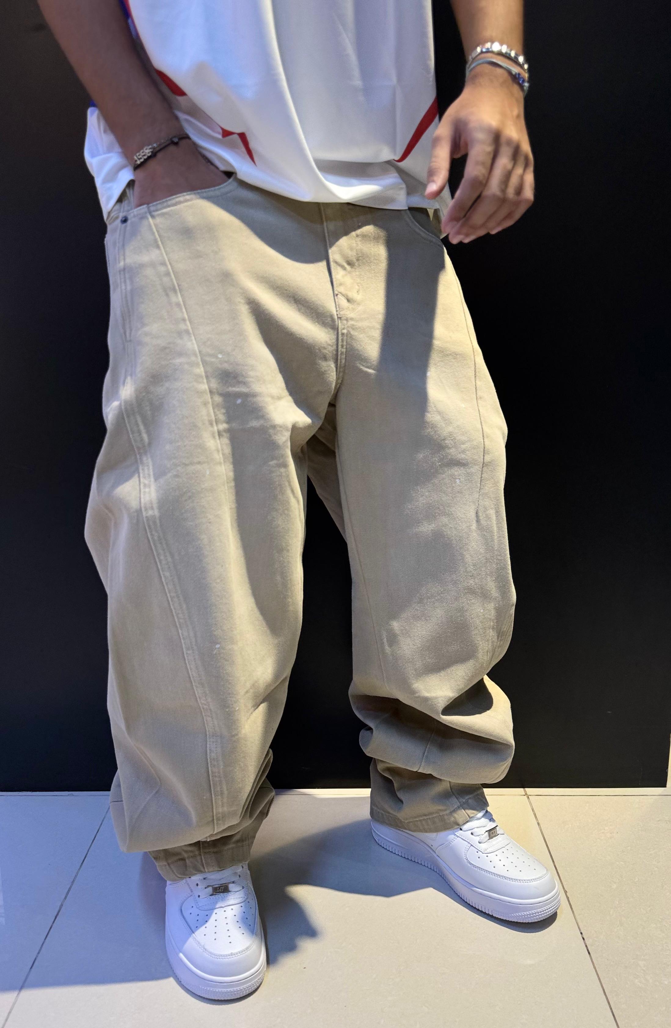 Men's Baggy Washed Cargo Pants
