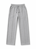 Pull&bear Light Grey Relaxed Drawstring Trousers