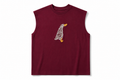 Maroon Duck Embroidered Sleeveless Muscle Tee