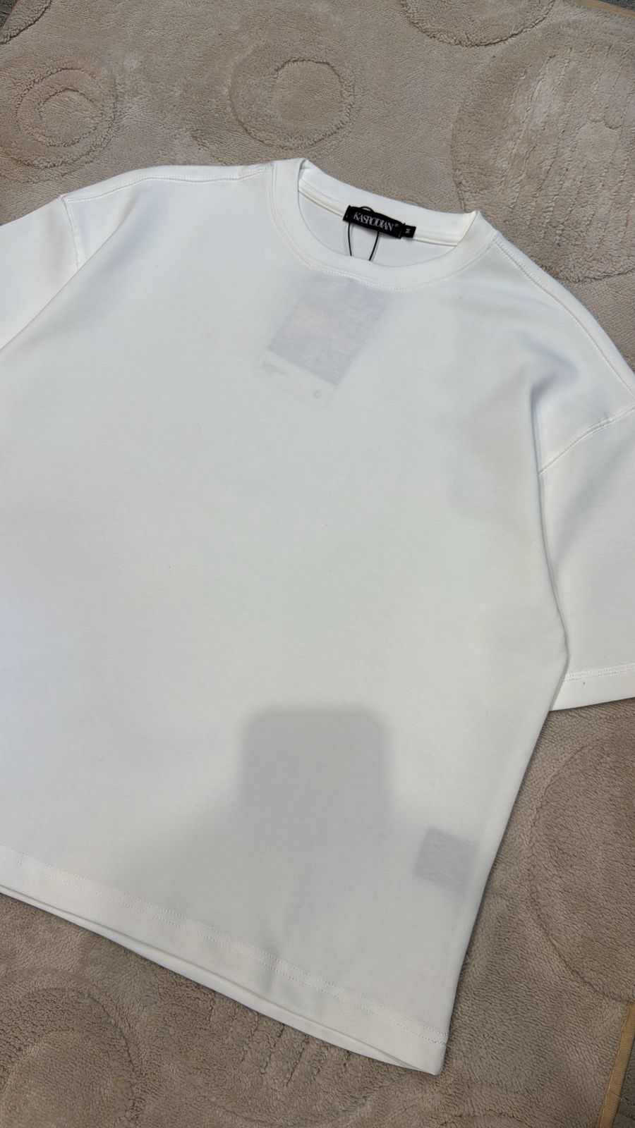 KASRODIAN Essential Heavyweight Boxy Fit Tee – Off-White