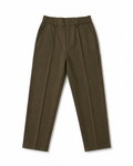 Olive Straight-Fit Tailored Trousers
