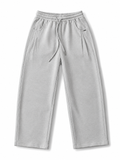 Premium Light Grey Wide Leg Sweatpants – Relaxed Fit Everyday Joggers
