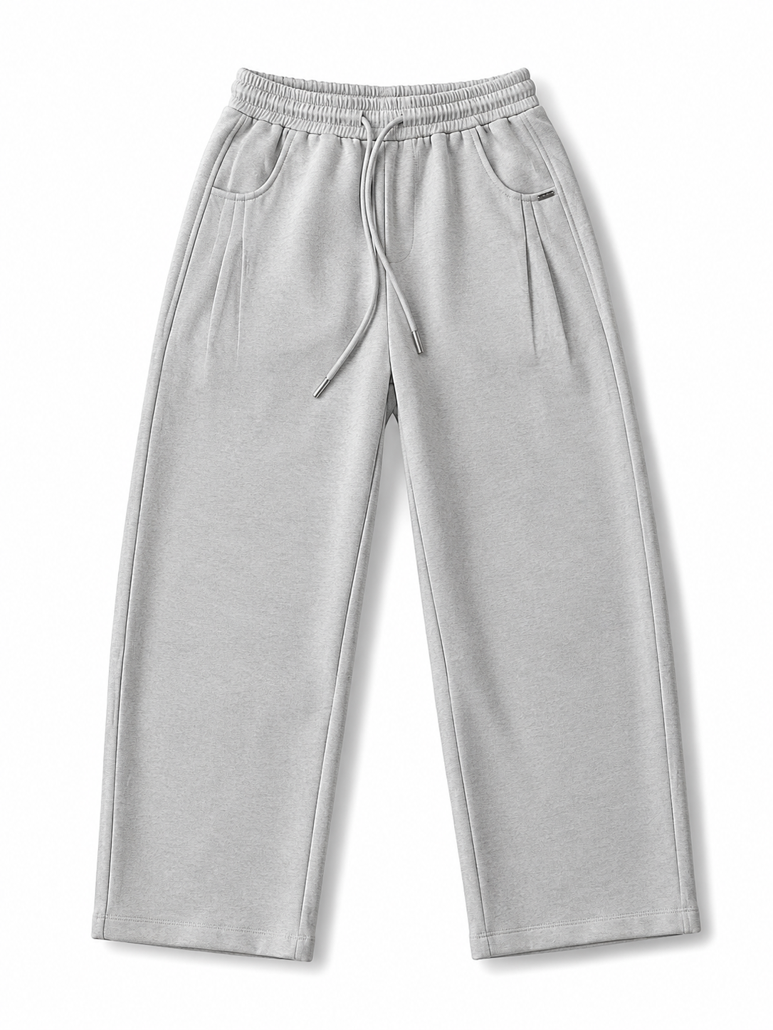 Premium Light Grey Wide Leg Sweatpants – Relaxed Fit Everyday Joggers
