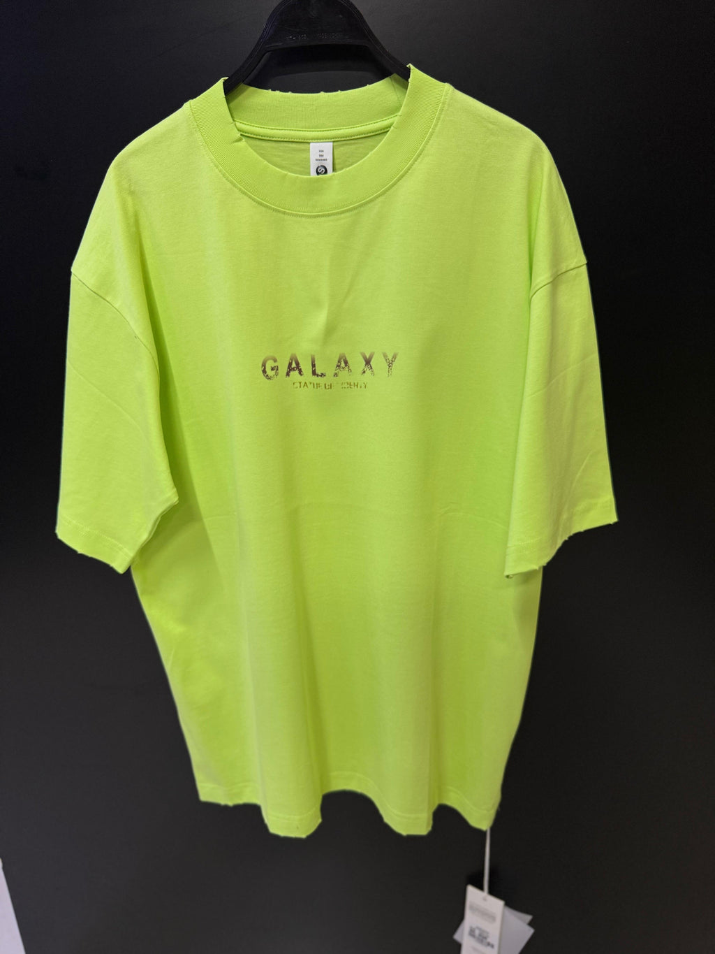 Neon Green "GALAXY" Oversized T-Shirt - Streetwear Graphic Tee