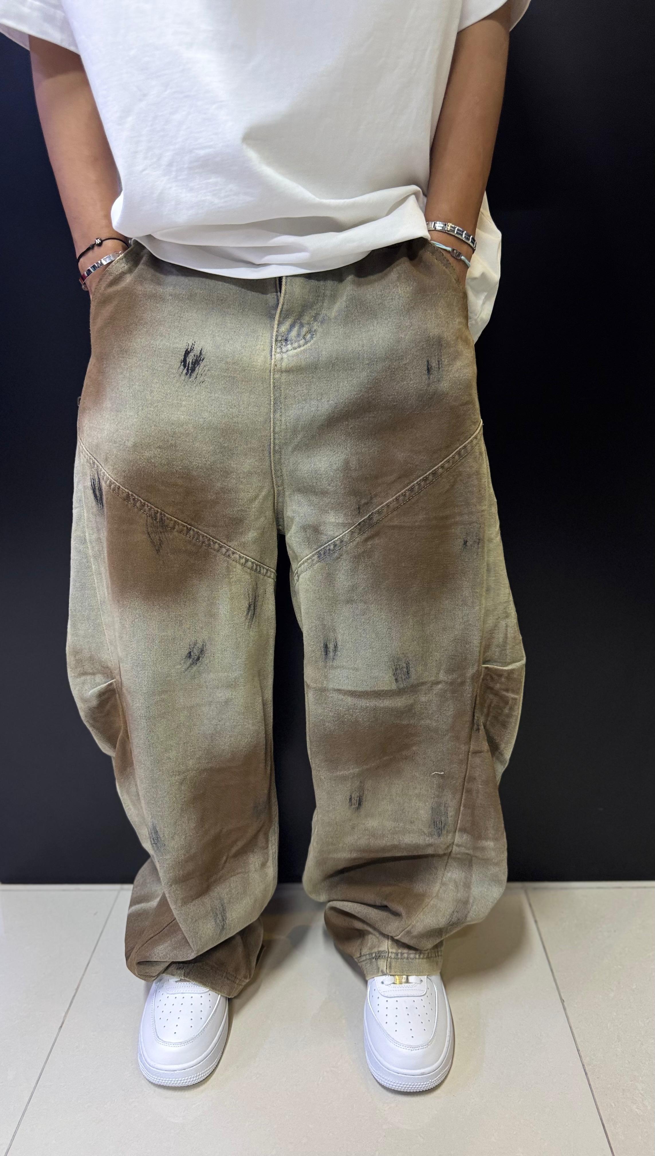 Urban Earth — Washed Brown Cargo Denim