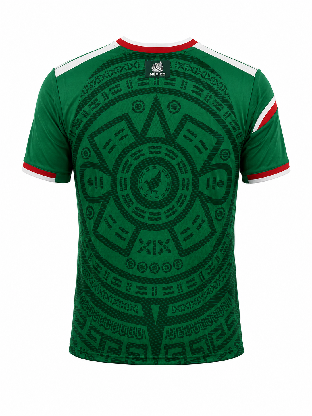 Mexico 2026 Aztec Pattern Football Jersey – Green Away Edition