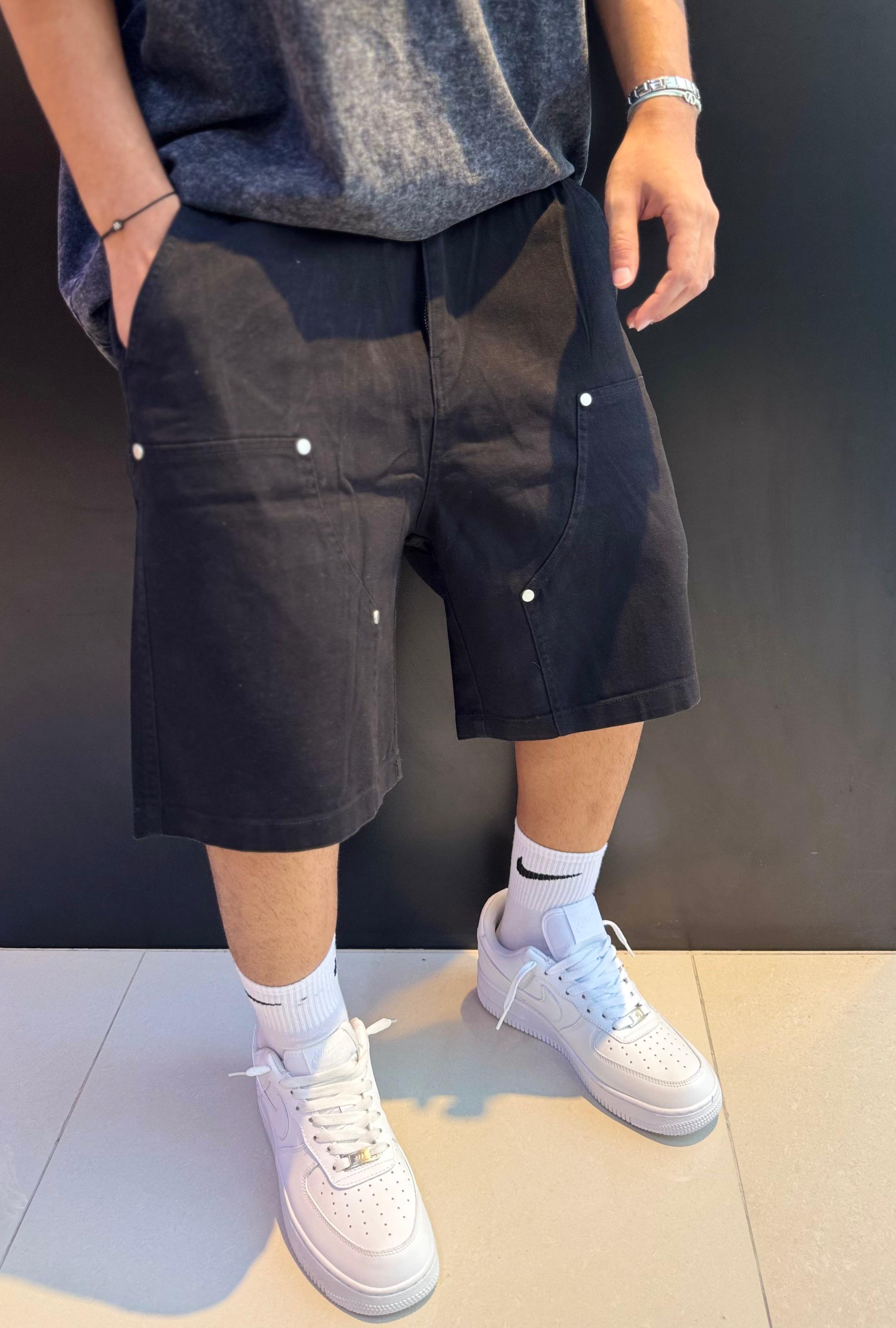 Black Carpenter Shorts