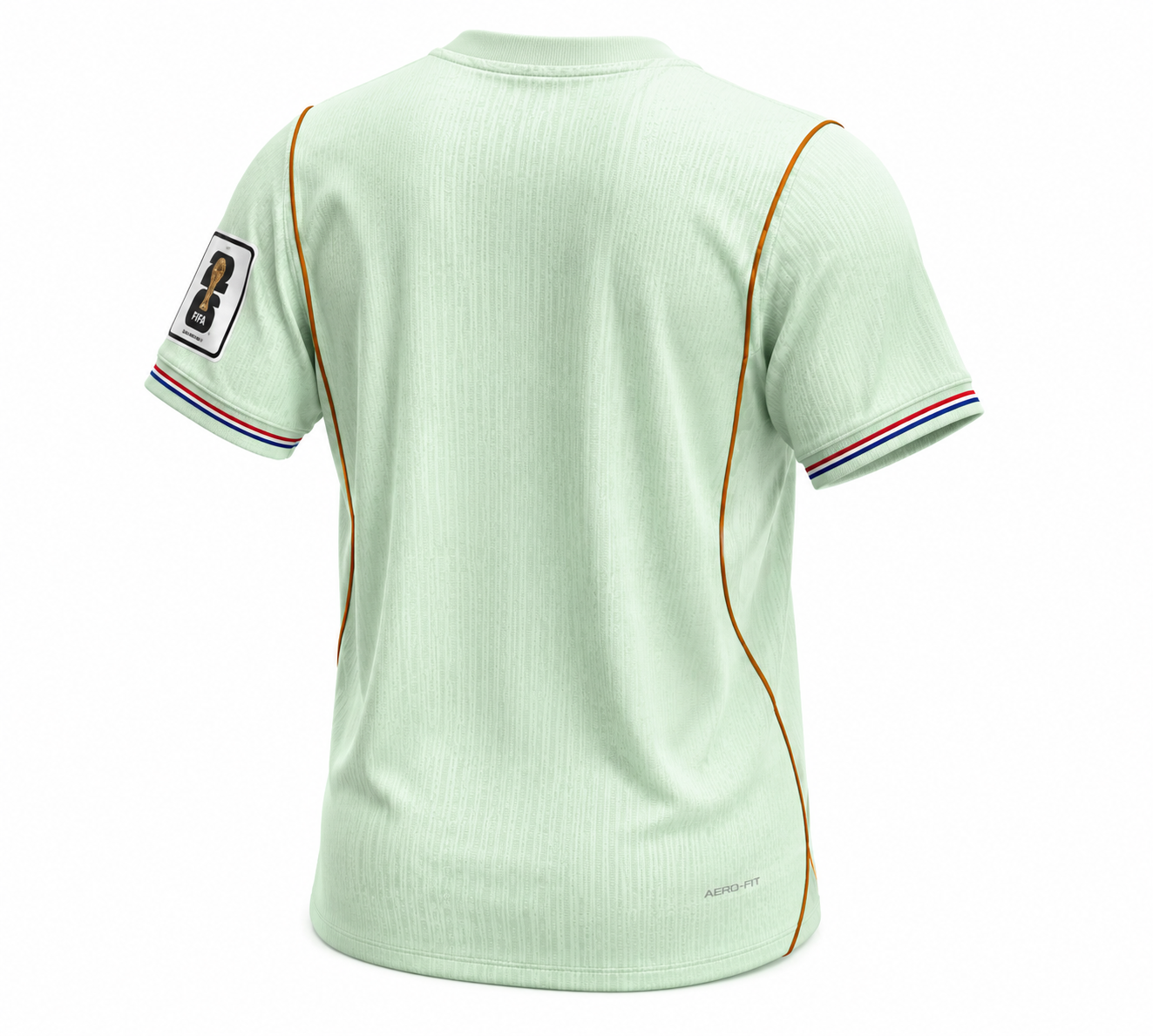 France 2026 Away Football Jersey – Mint Green Performance Shirt (Back View)