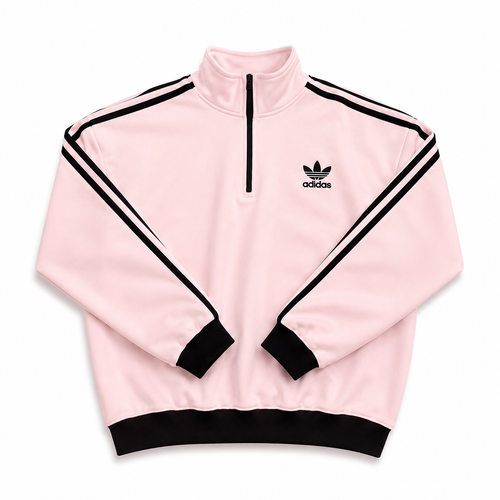 Adidas White And Pink Tracksuit