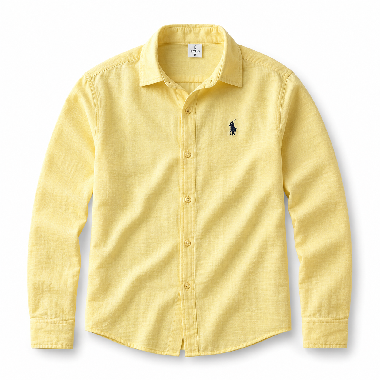 Polo Pale Yellow Button-Up Shirt