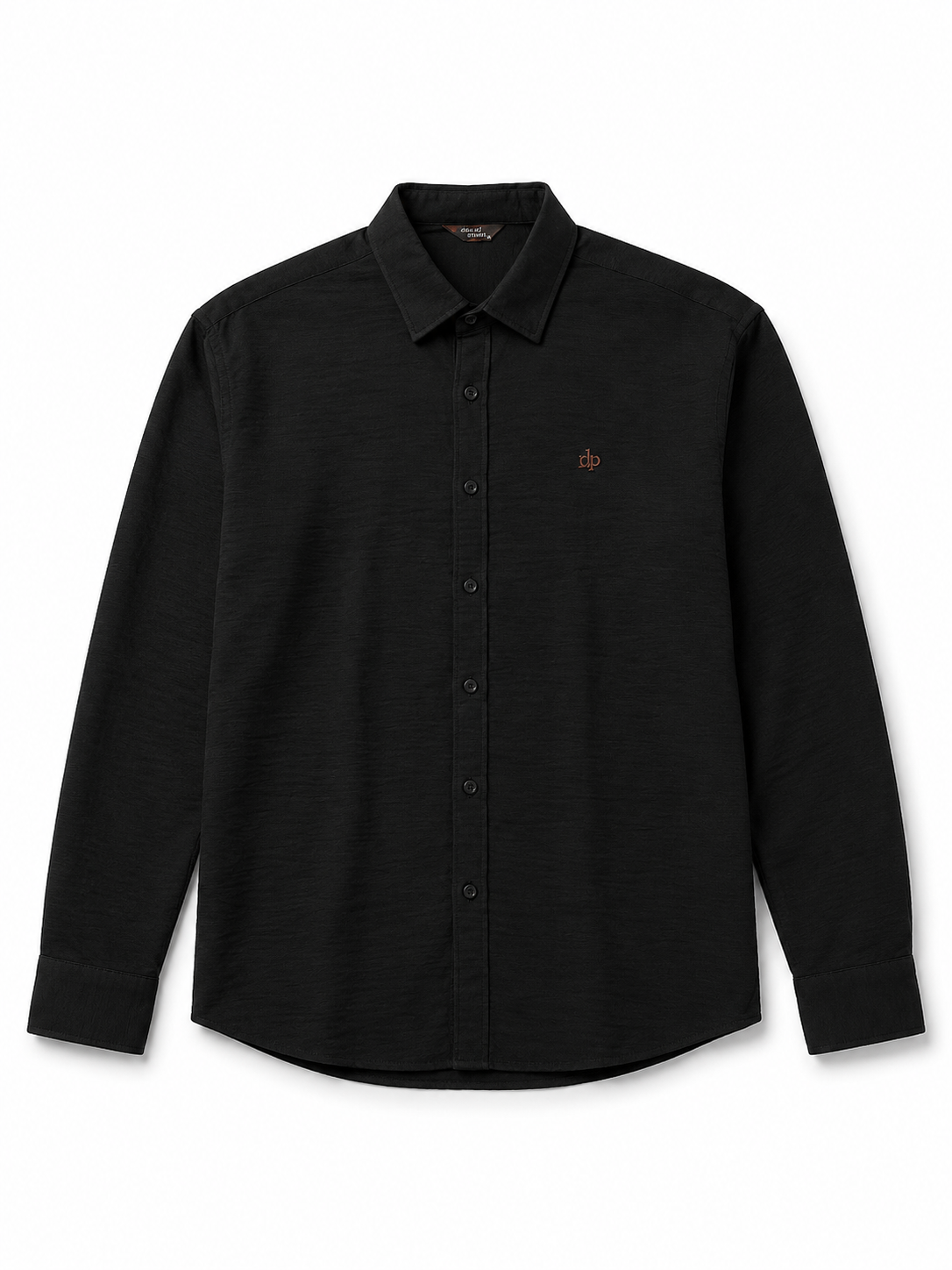 Loro piano Black Textured Button-Up Shirt