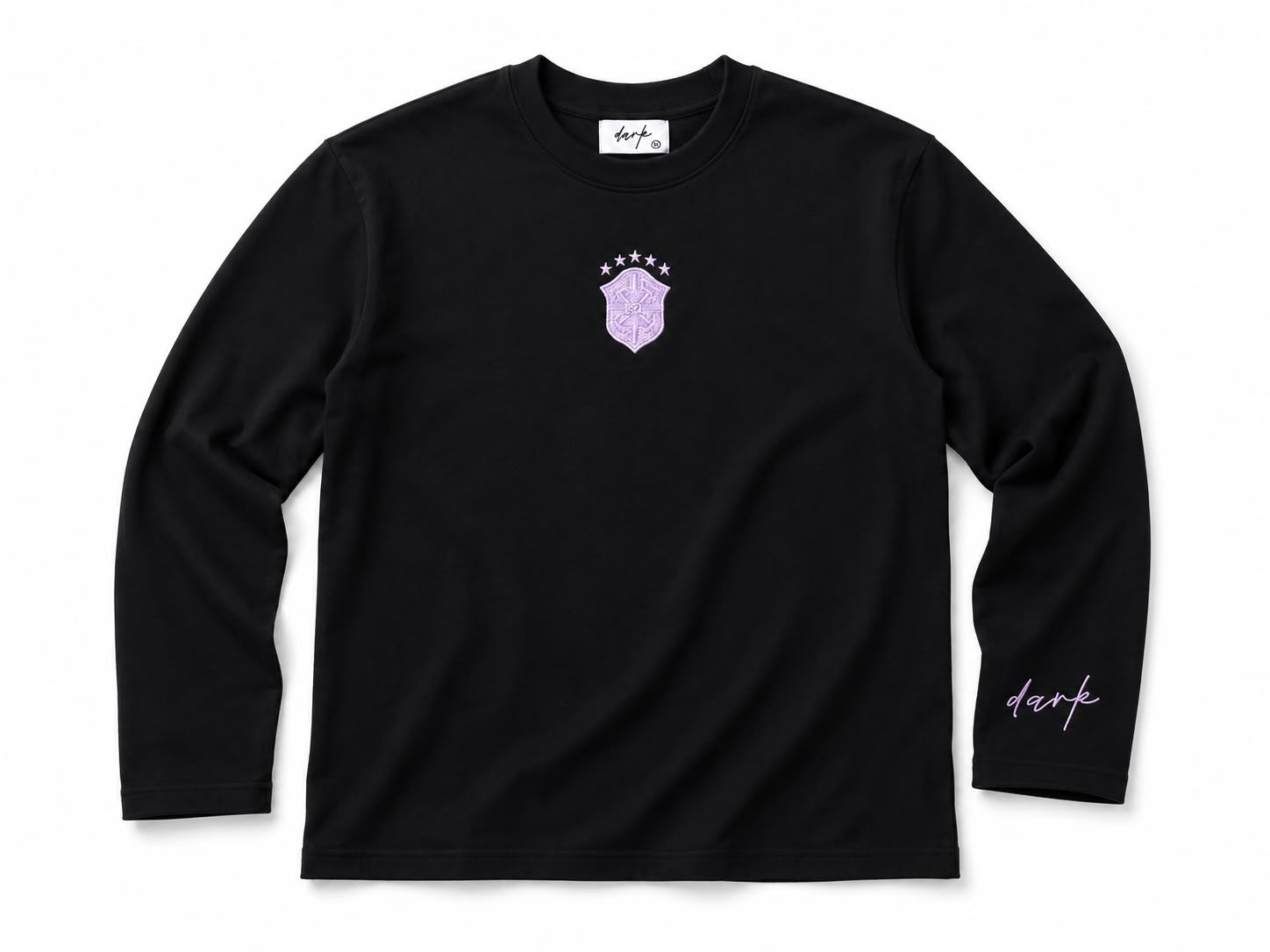 Black Brazil Long-Sleeve T-Shirt & Pants Set