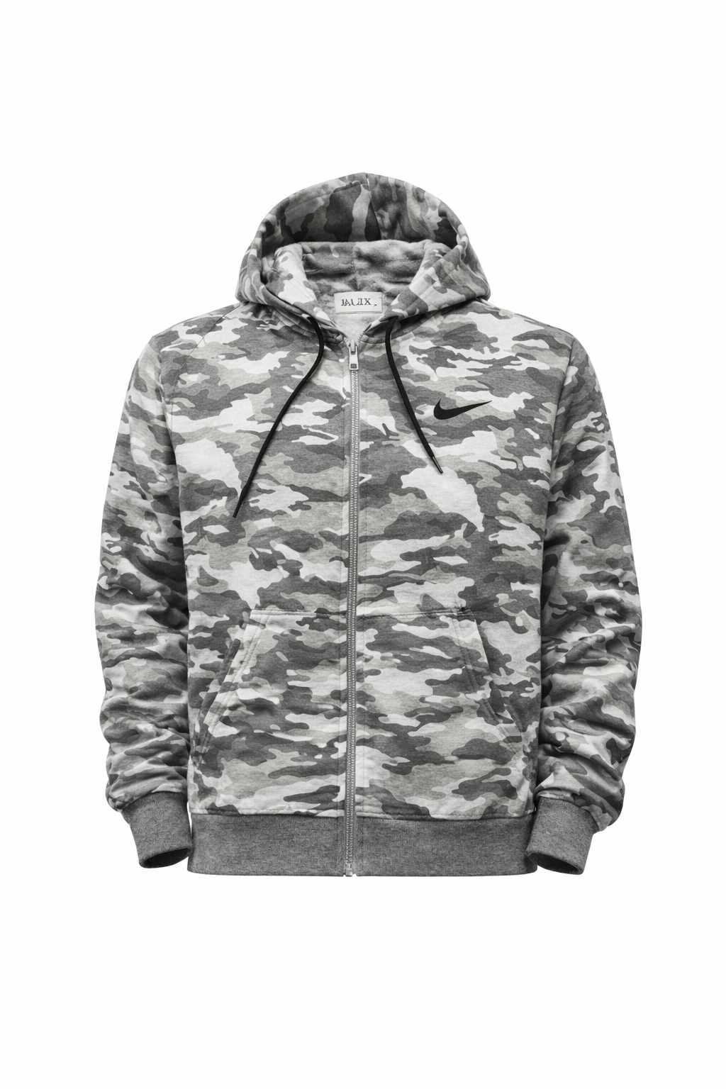 Dark Men’s Grey Camouflage Tracksuit Sweatpants – Slim Fit Streetwear Joggers