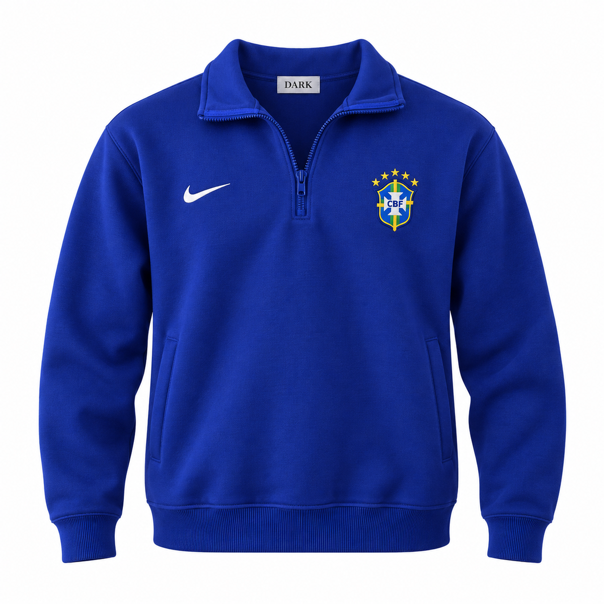 Brazil Quarter-Zip Tracksuit Set – Royal Blue