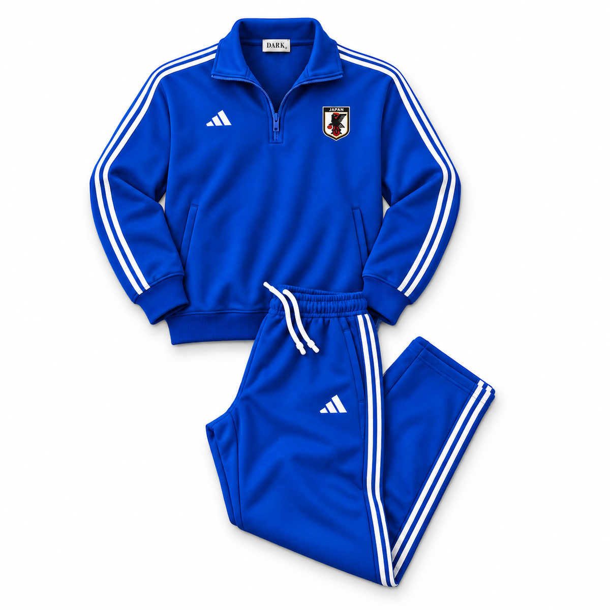 Japan Quarter-Zip Tracksuit Set – Royal Blue