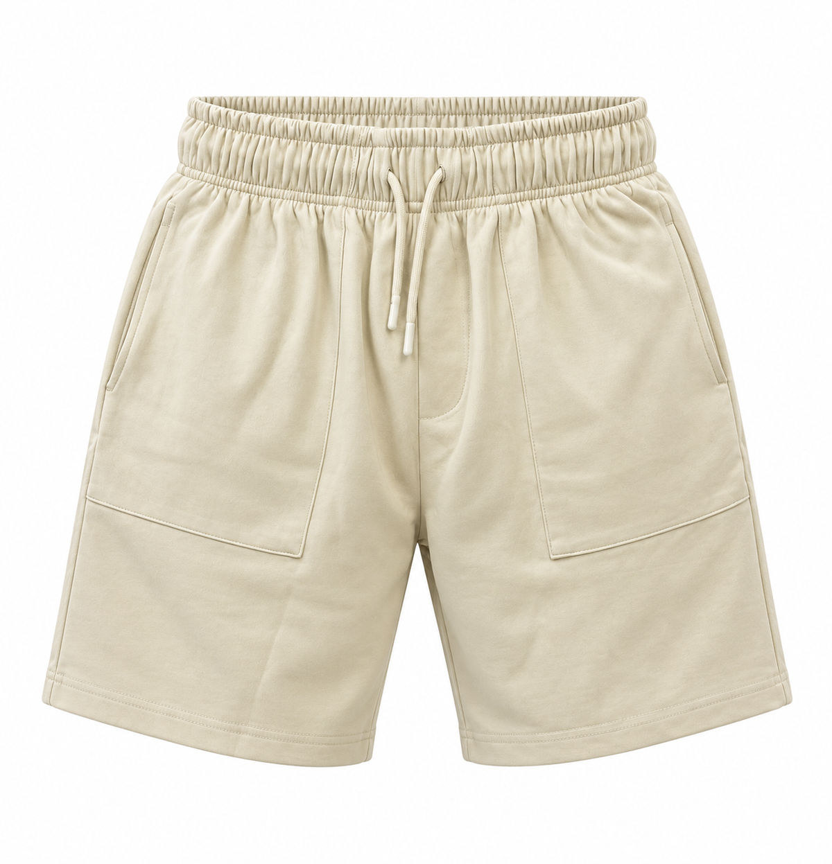 Short Sleeve Top & Shorts Set – Cream