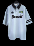 Light Blue Brazil Polo Shirt with Black Accents - Darkdxb