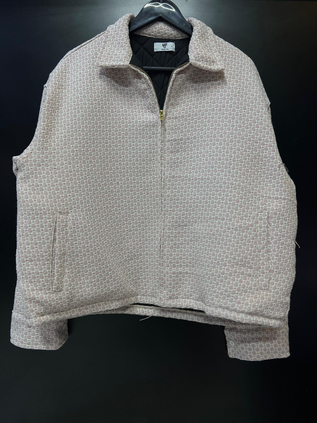 Tweed Yaseen Fits Jacket – Pink and White