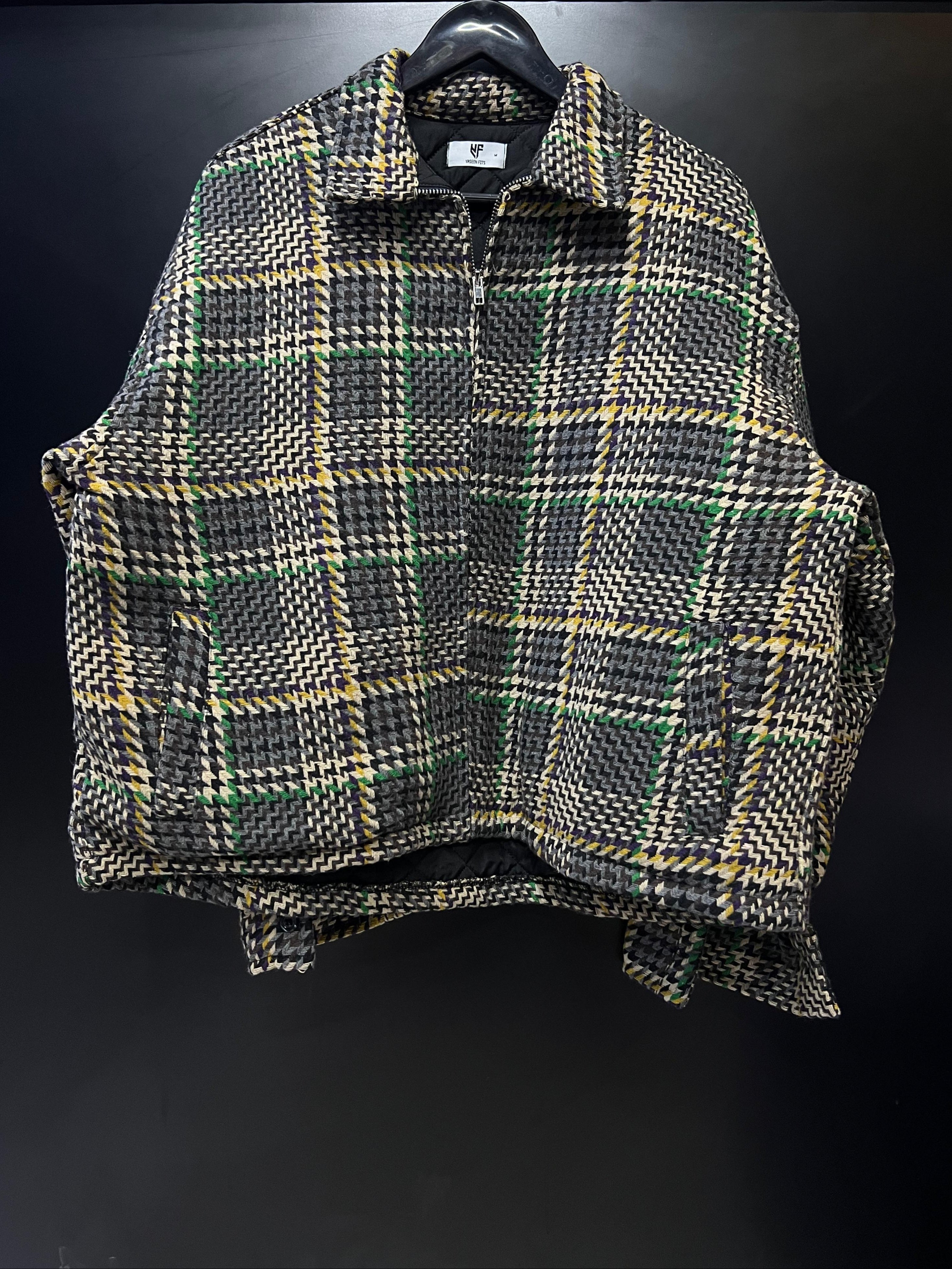 Tweed Yaseen Fits Jacket – BLACK & GREEN