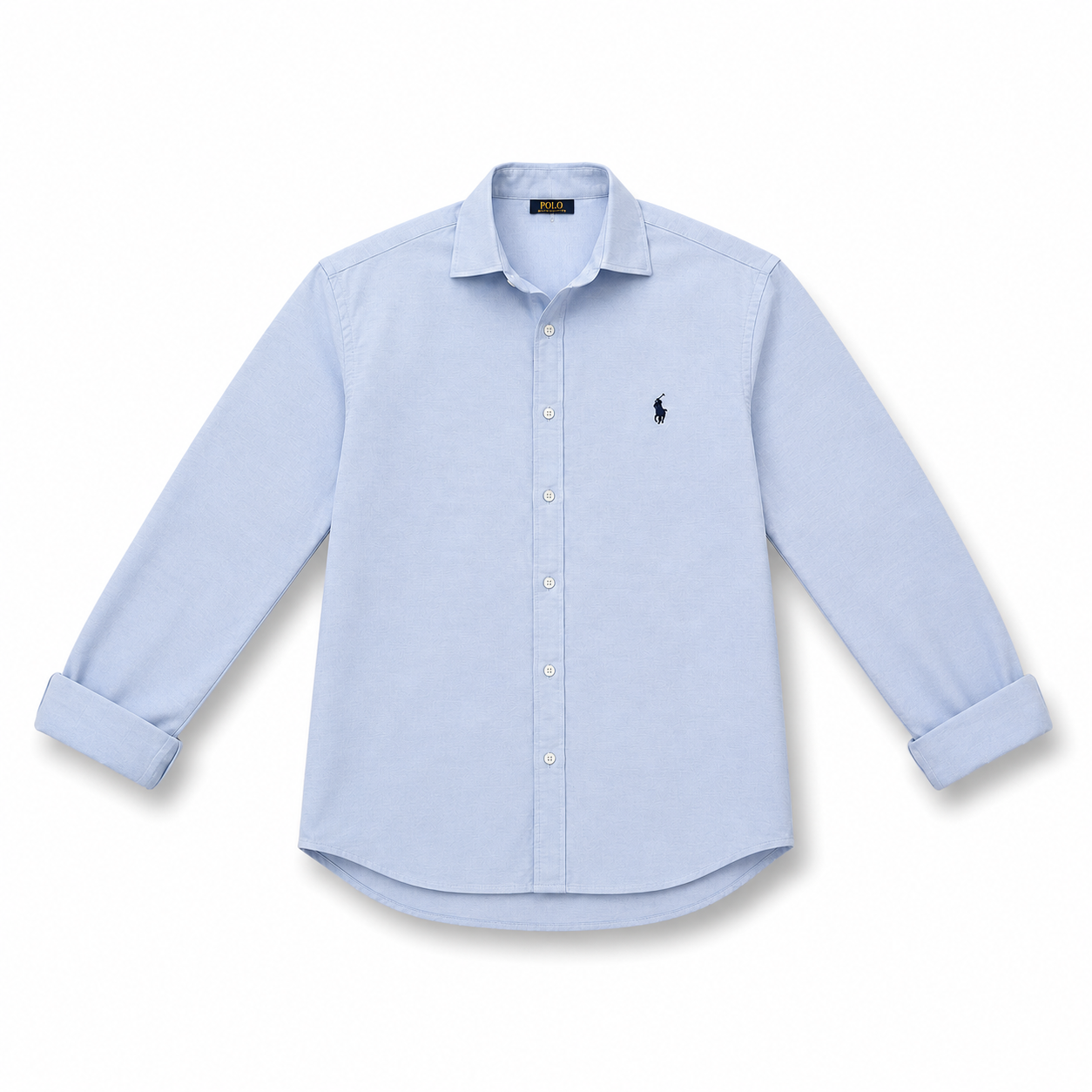 Polo Light Blue Button-Up Shirt