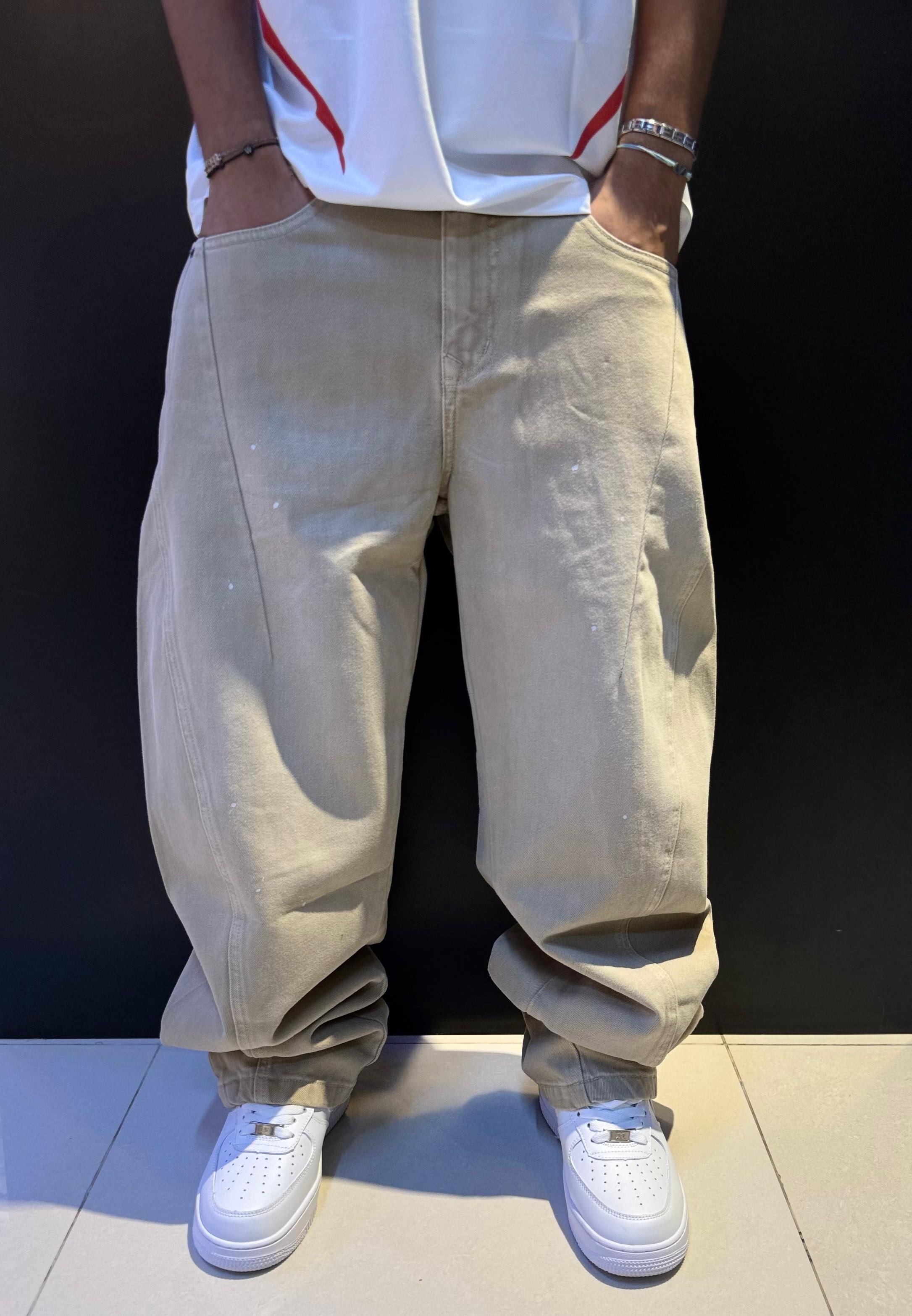 Men's Baggy Washed Cargo Pants