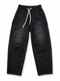 Men's Premium Washed Black Cargo Jogger Pants – Relaxed Fit