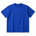 Euphoria Royal Blue Oversized T-Shirt – Premium Embossed Streetwear Tee