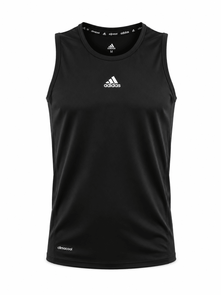 Adidas Black Climacool Sleeveless Performance Training Tank - Darkdxb