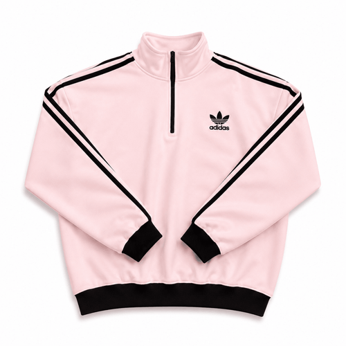 Adidas White And Pink Tracksuit - Darkdxb